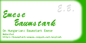 emese baumstark business card